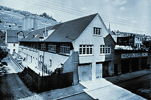 Altes Bild des Firmensitzes in Esslingen